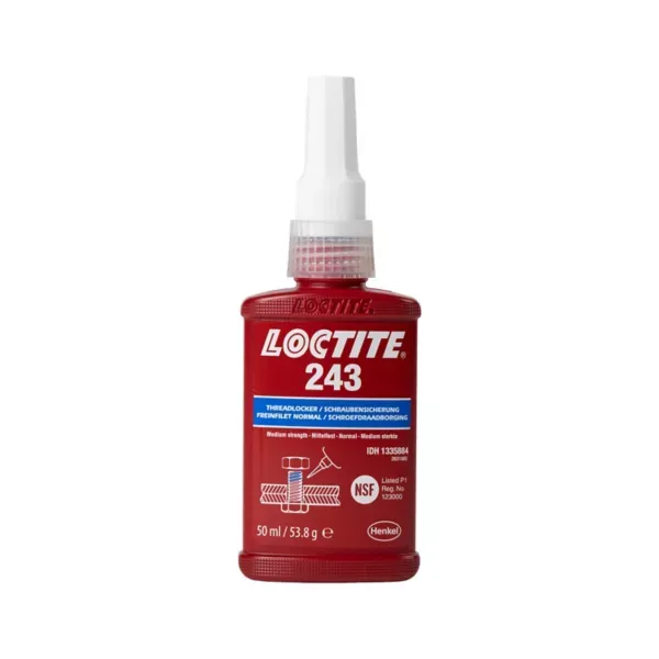 Colle anaérobie frein filet Loctite 243 50 ml résistance moyenne